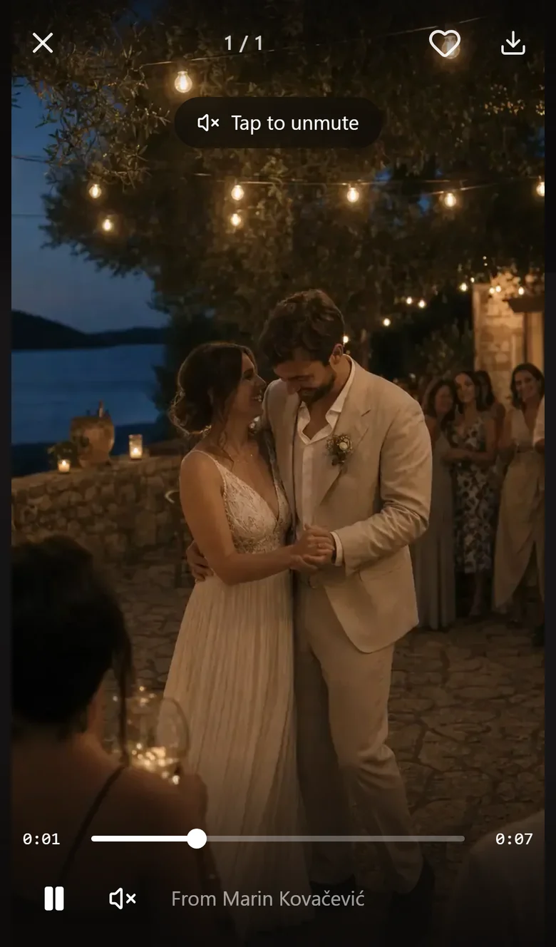 A single photograph open full screen with the uploader's name.